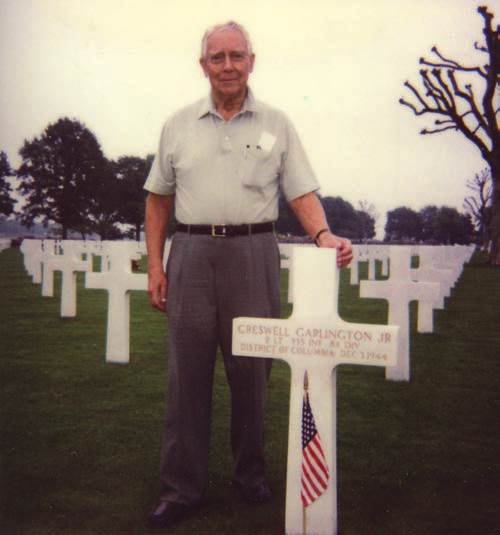 Henry at Creswell's grave